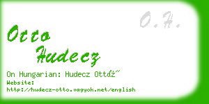 otto hudecz business card
